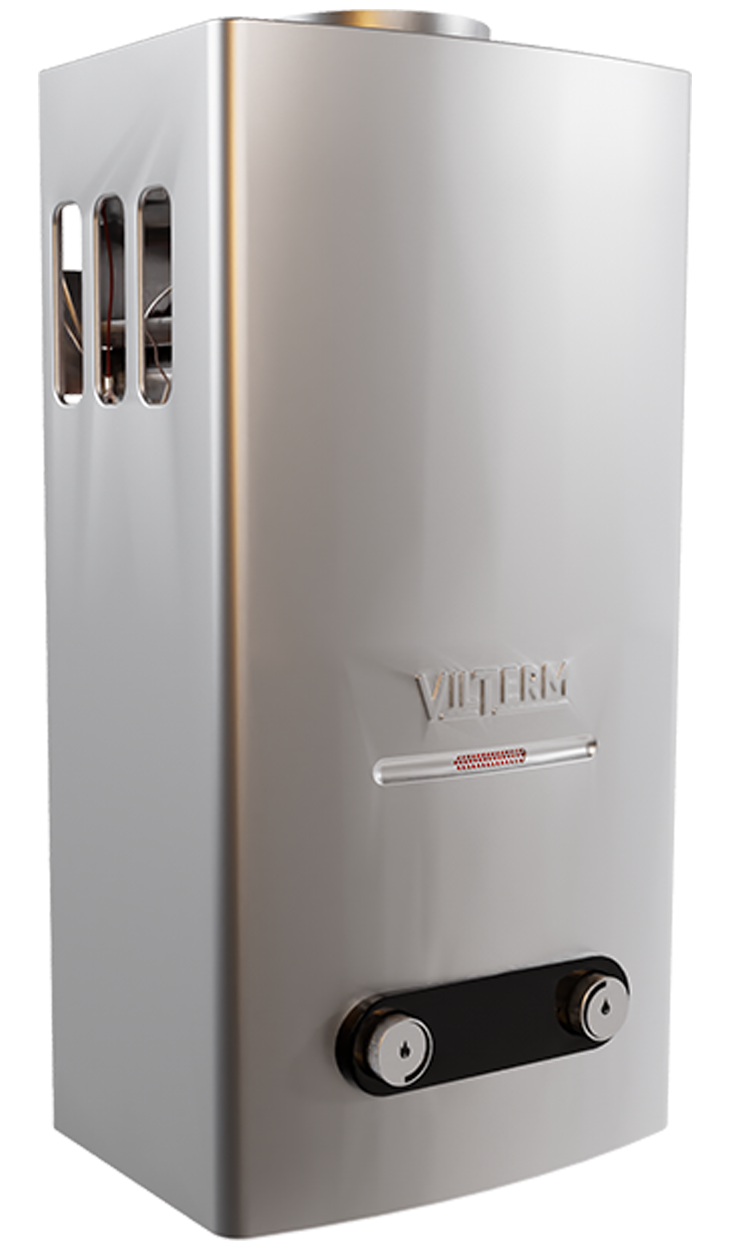 Газовая колонка VilTerm S10 Серебро от интернет-магазина Climateon